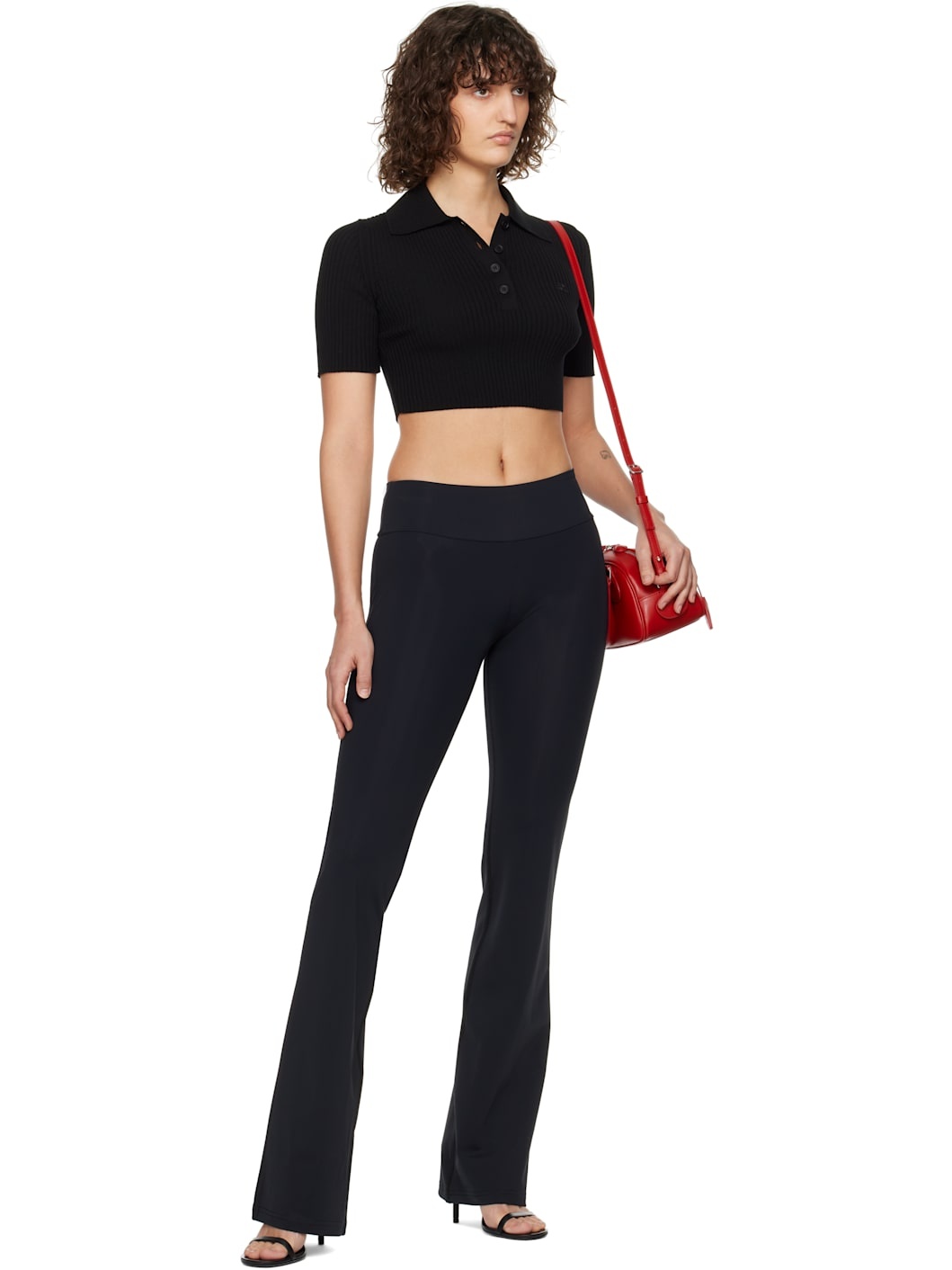 Black Scuba Jersey Trousers - 4
