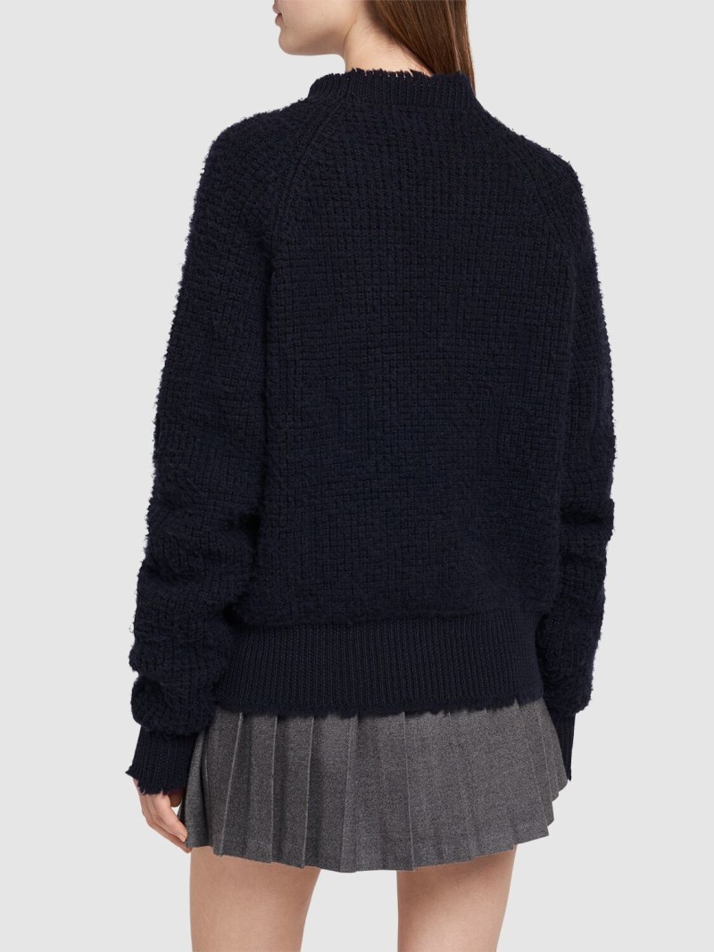 Wool crewneck sweater - 3