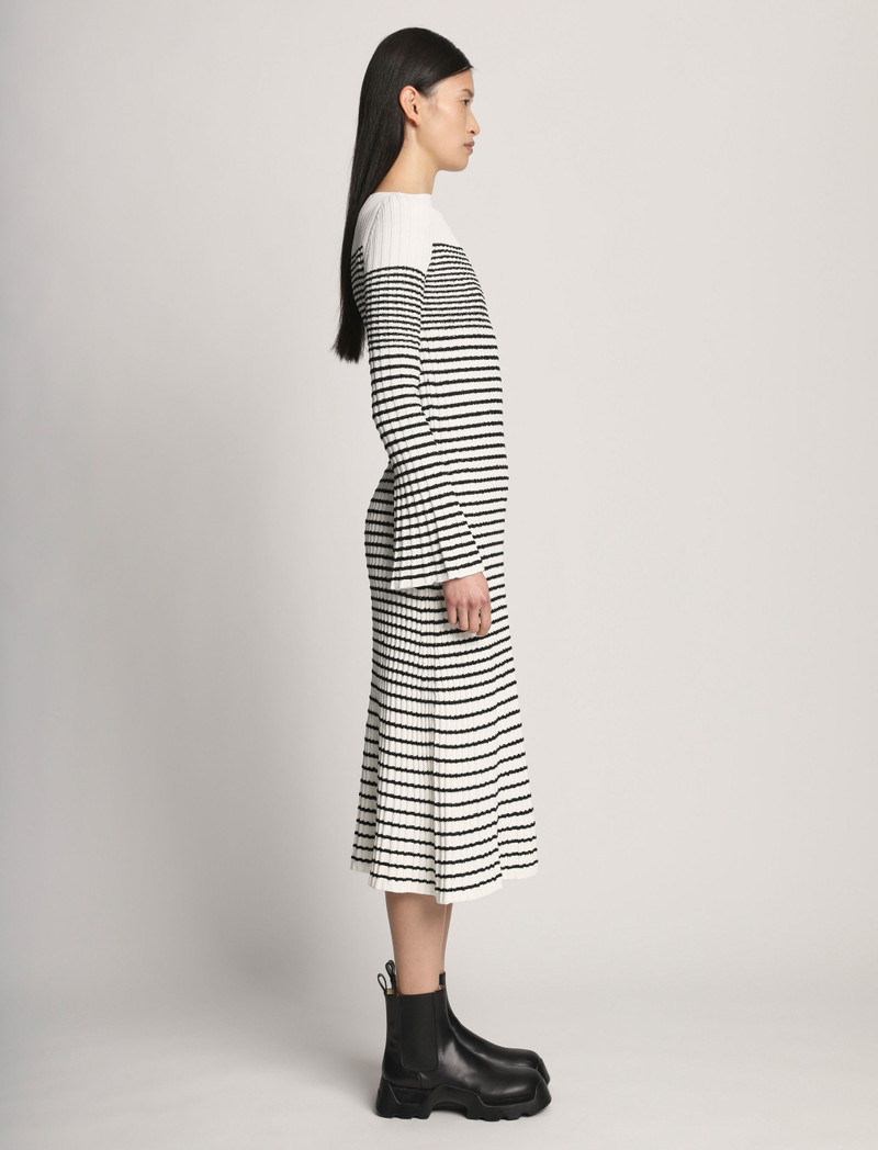 Boucle Mini Stripe Knit Dress 3