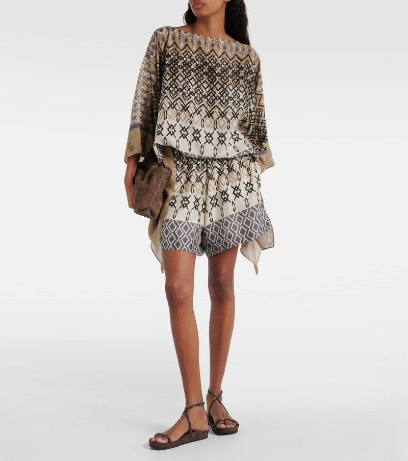 Brunello Cucinelli Embellished leather sandals outlook