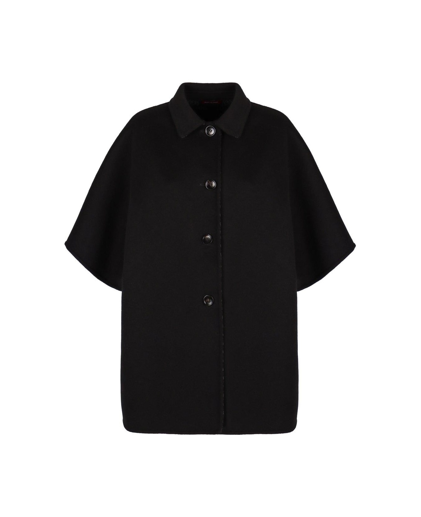 Collared Short-sleeve Coat - 1