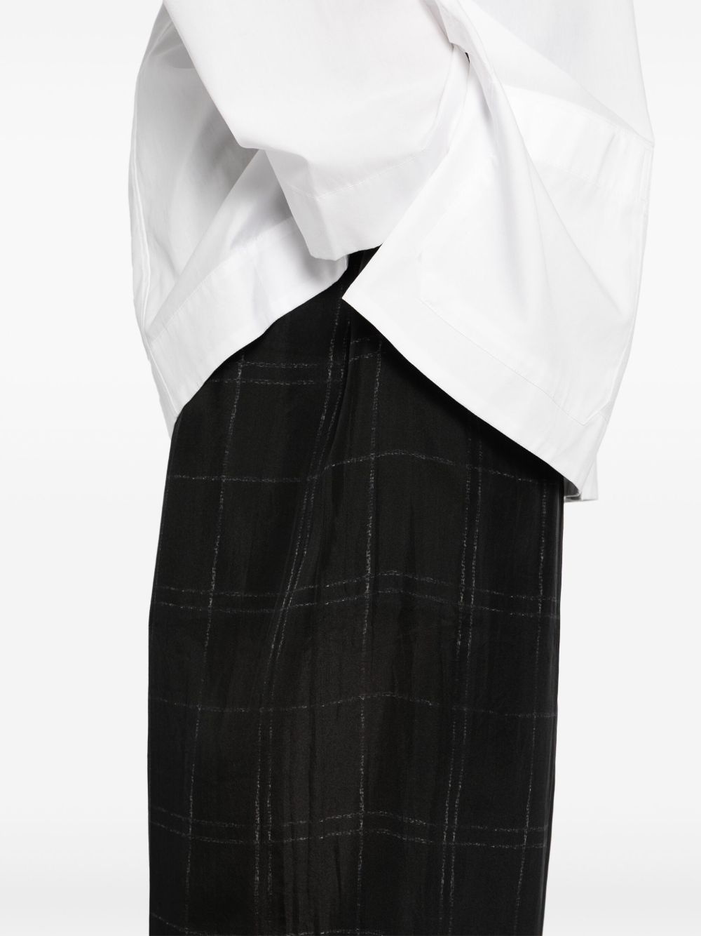 pleated plaid trousers - 5
