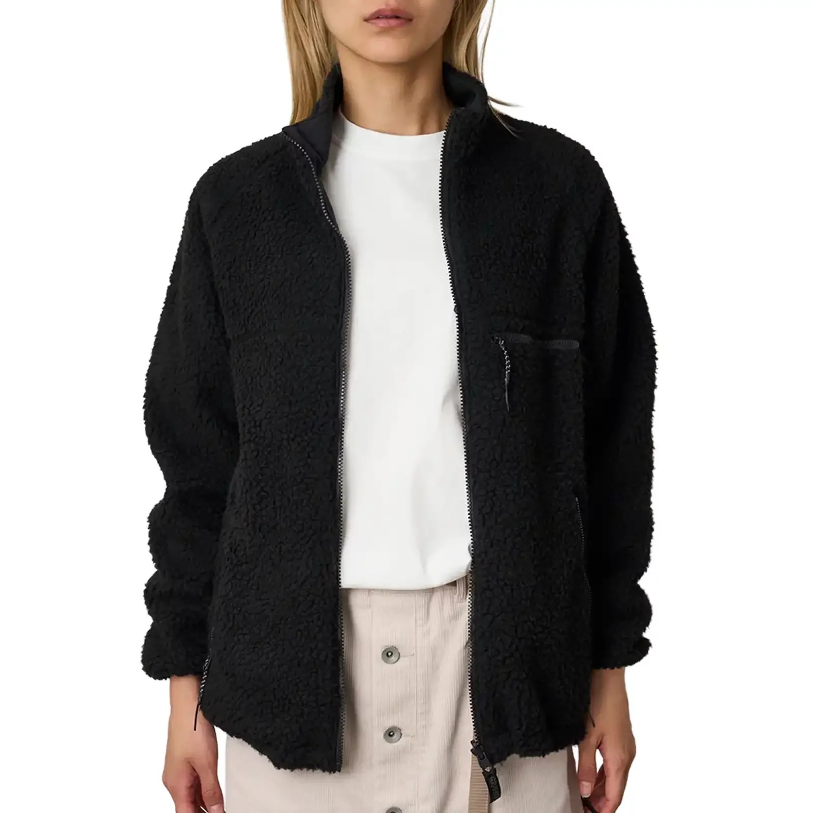 Reversible Sherpa Jacket "Charcoal Black" - 2