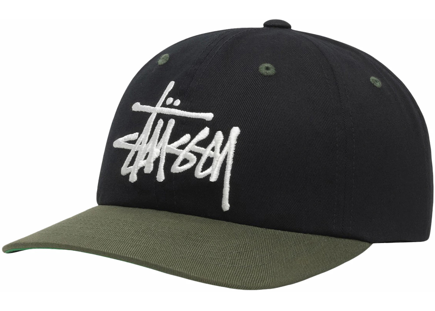 Stussy Low Profile Big Basic Snapback Black - 2
