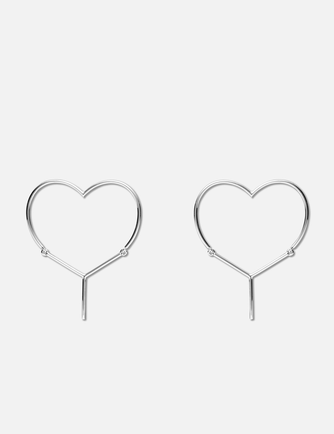 Y-shaped heart earrings - 2