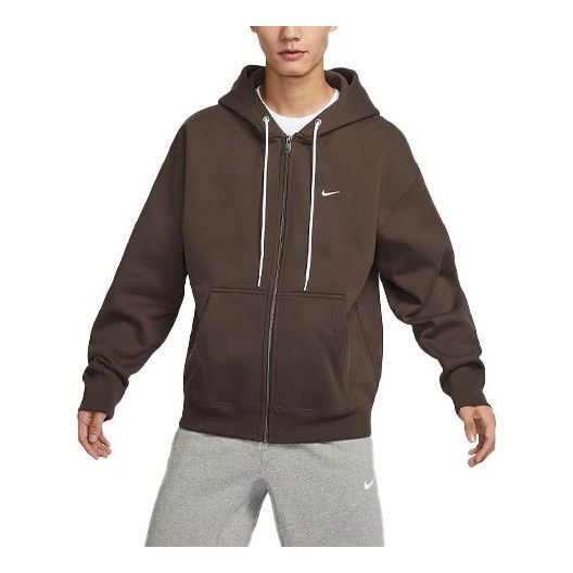 Nike Solo Swoosh Hoodie 'Brown' DR0404-237 - 1