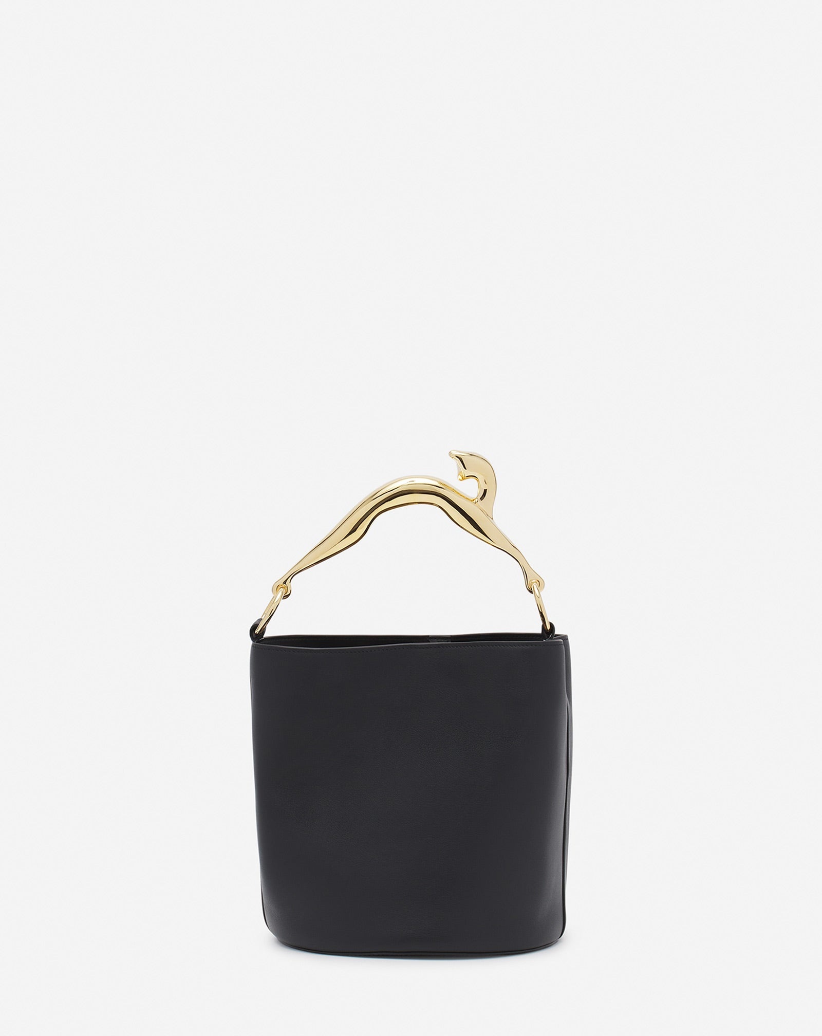 LEATHER FUSION CAT BUCKET BAG - 4