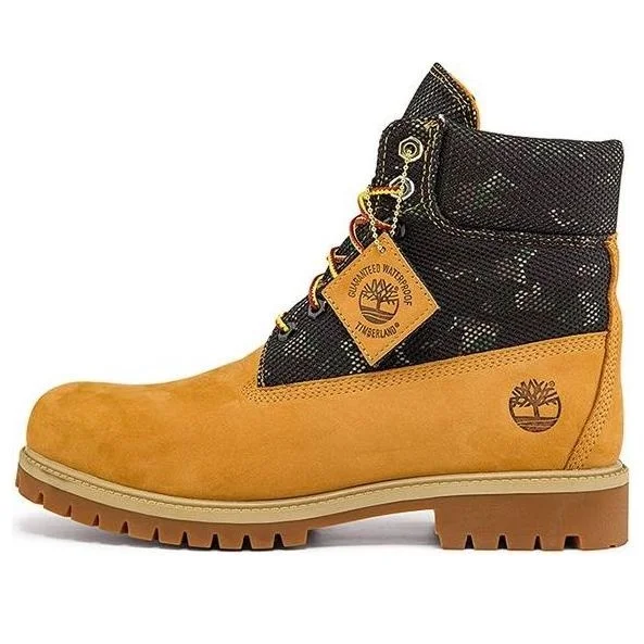 Timberland Heritage 6 Inch Boot 'Wheat Nubuck with Camo' A2KJZW - 1
