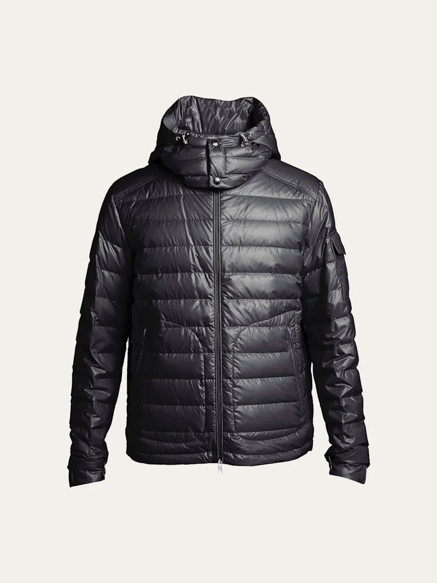 Men's Lauros Quilted Hooded Down Jacket - 1