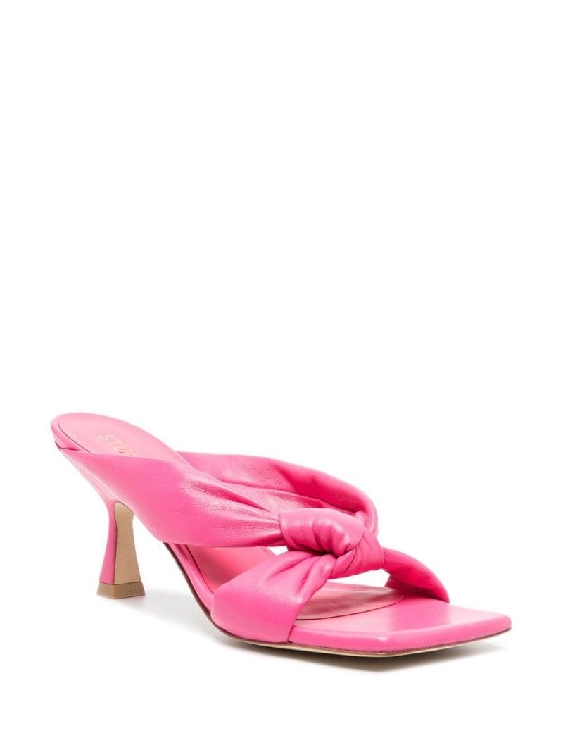 slip-on square-toe sandals - 2