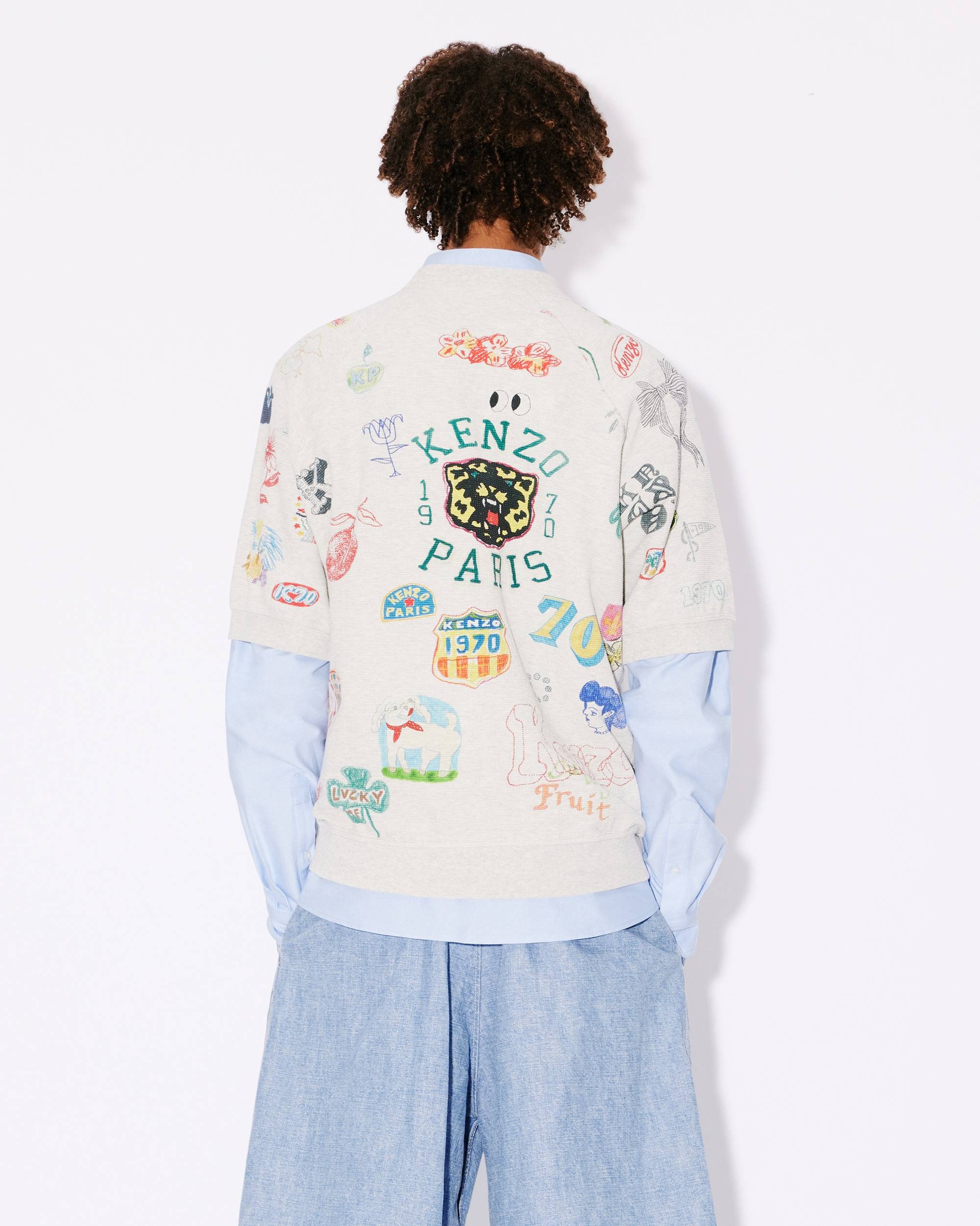 'KENZO Drawn Varsity' T-shirt - 4