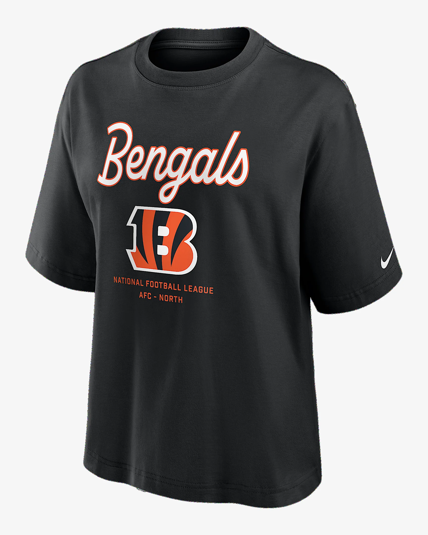 Cincinnati Bengals Essential Script Boxy Women's Nike NFL T-Shirt - 1