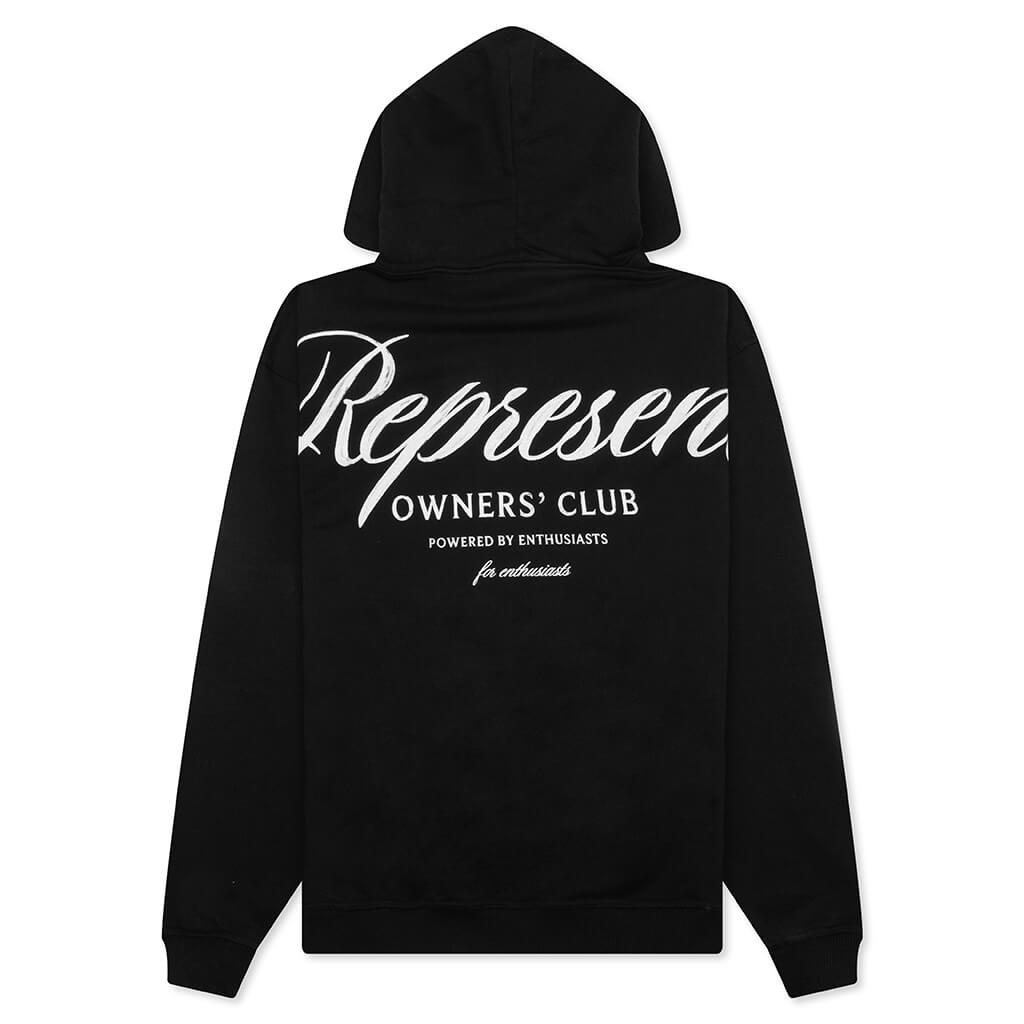 OWNERS CLUB SCRIPT HOODIE - BLACK - 2