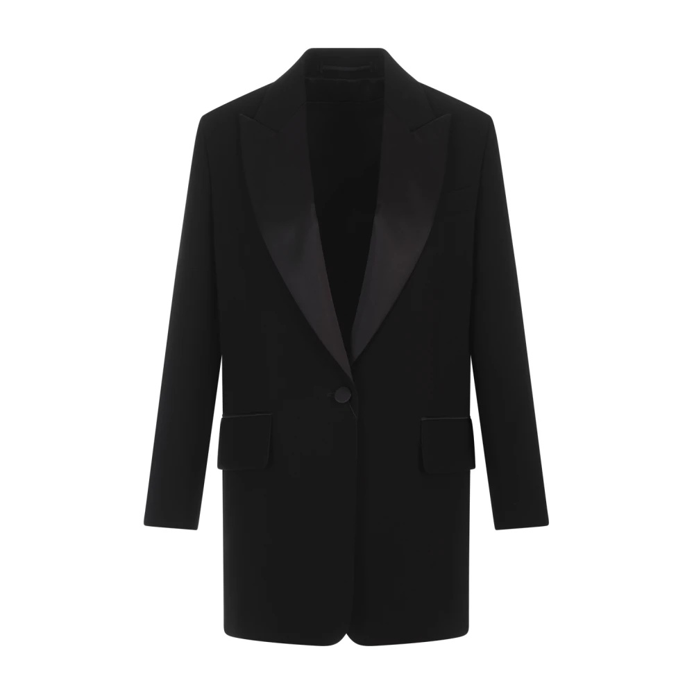 Max Mara BLACK OVERSIZE SMOKING JACKET | miinto | REVERSIBLE