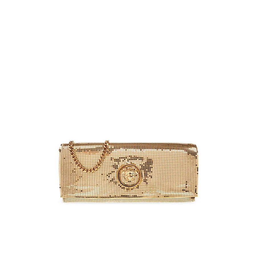 Versace Clutch With Shimmering Crystals - 1