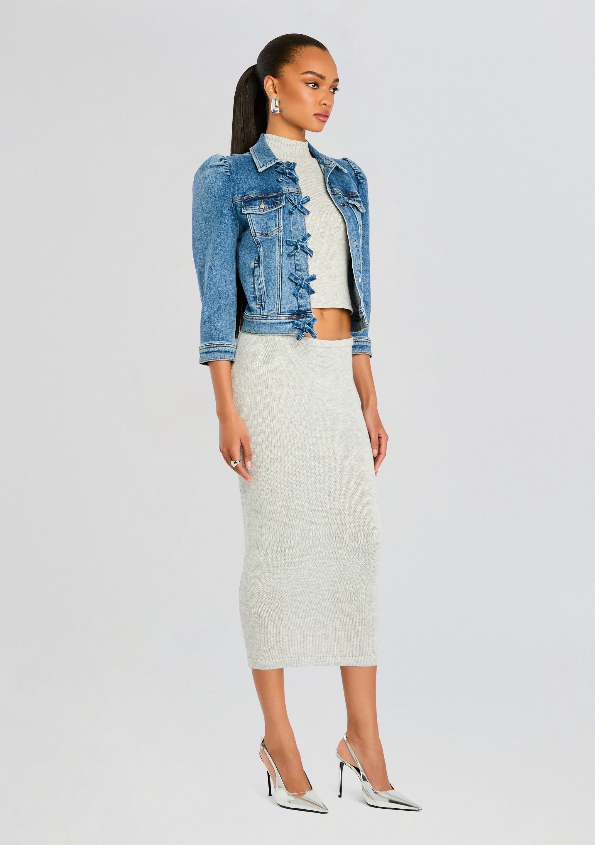 MAUVE DENIM JACKET - 3
