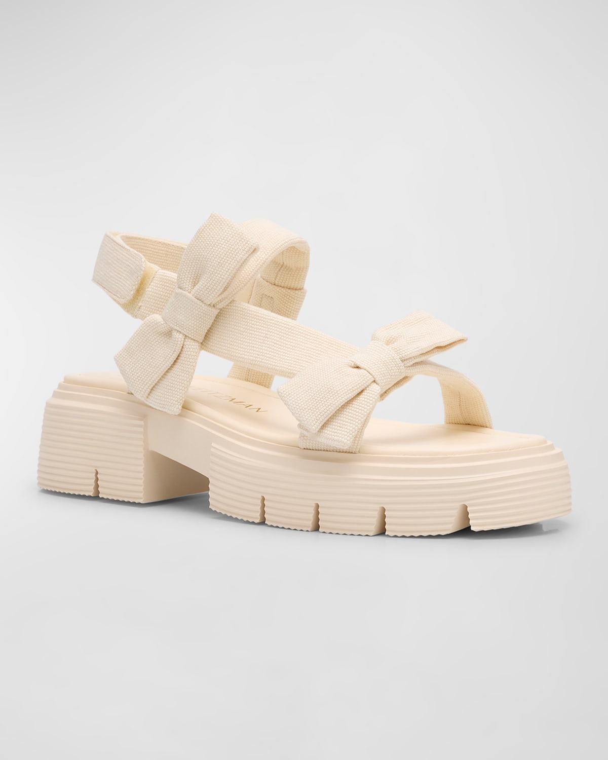 Stuart Weitzman Sofia Nolita Dual Bow Slingback Sandals