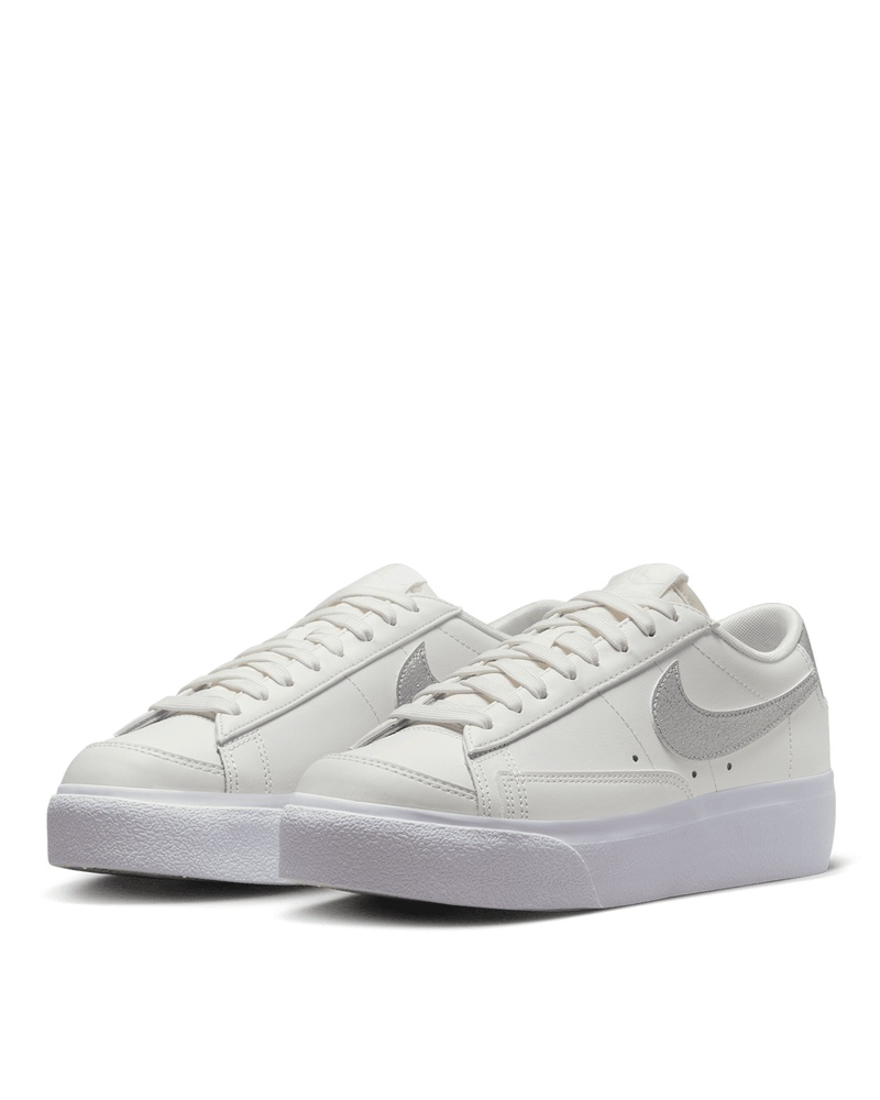 Women's Blazer Low Platform Summit White/Metallic Silver/Sail - 2