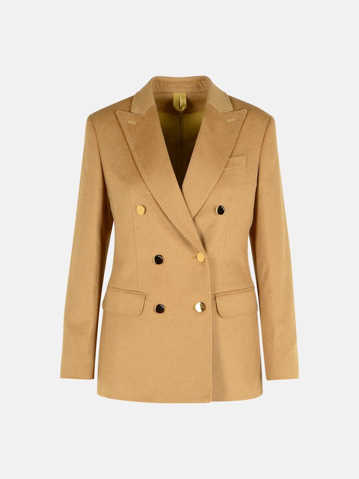 'PESCHE' BEIGE CAMEL BLAZER - 1