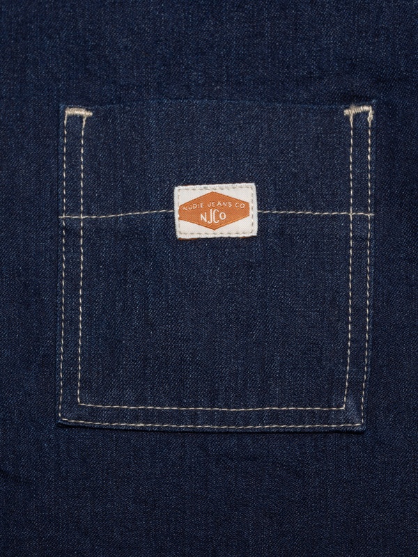 Lina Painter Denim Shirt Dark Blue - 4