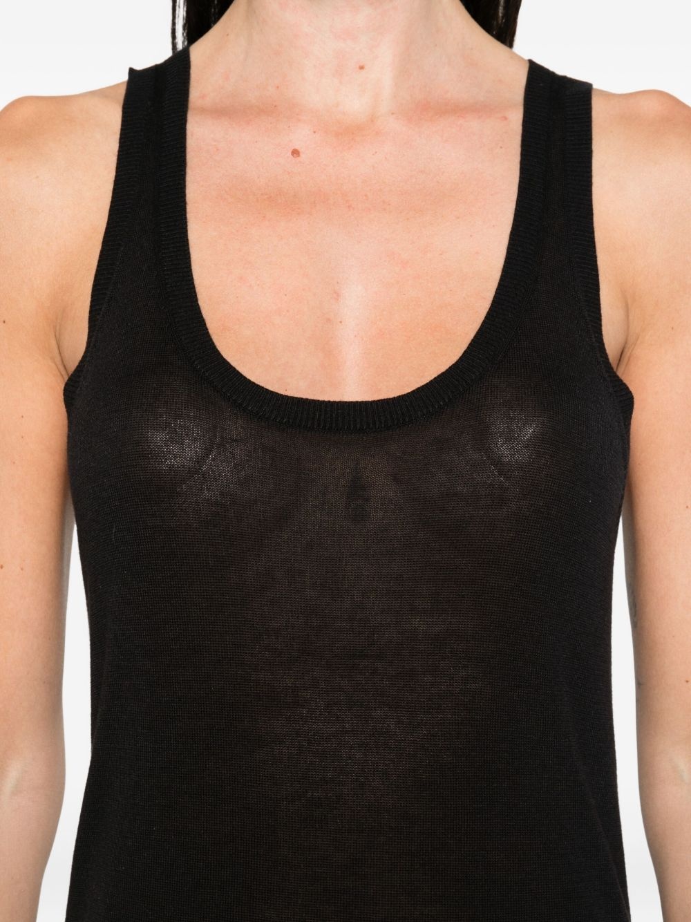 scoop-neck tank top - 5