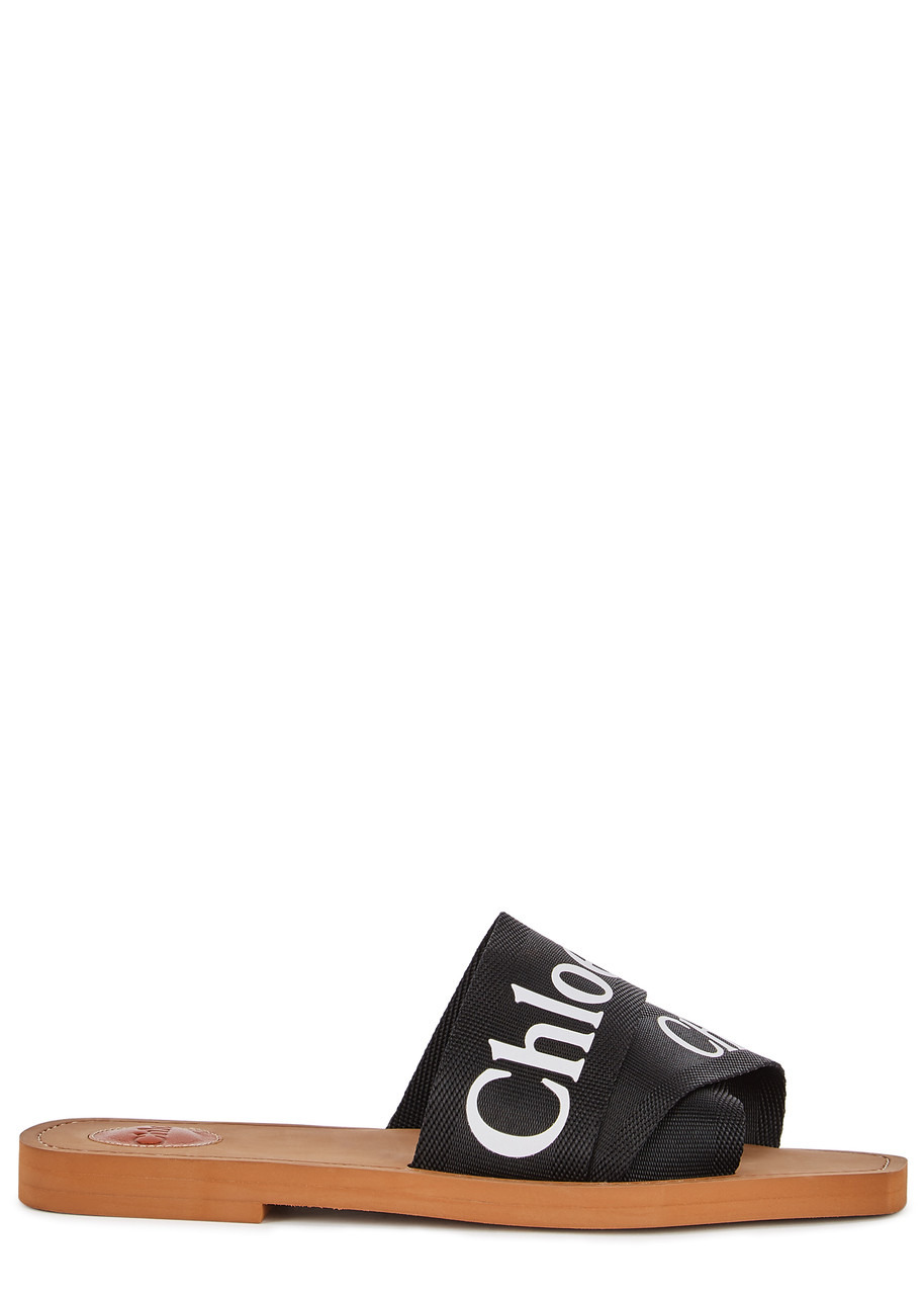 Woody logo-print sliders - 1