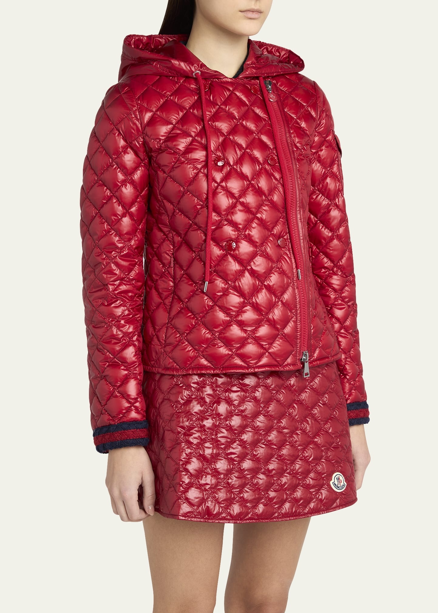 Corbelin Hooded Down Moto Jacket - 4