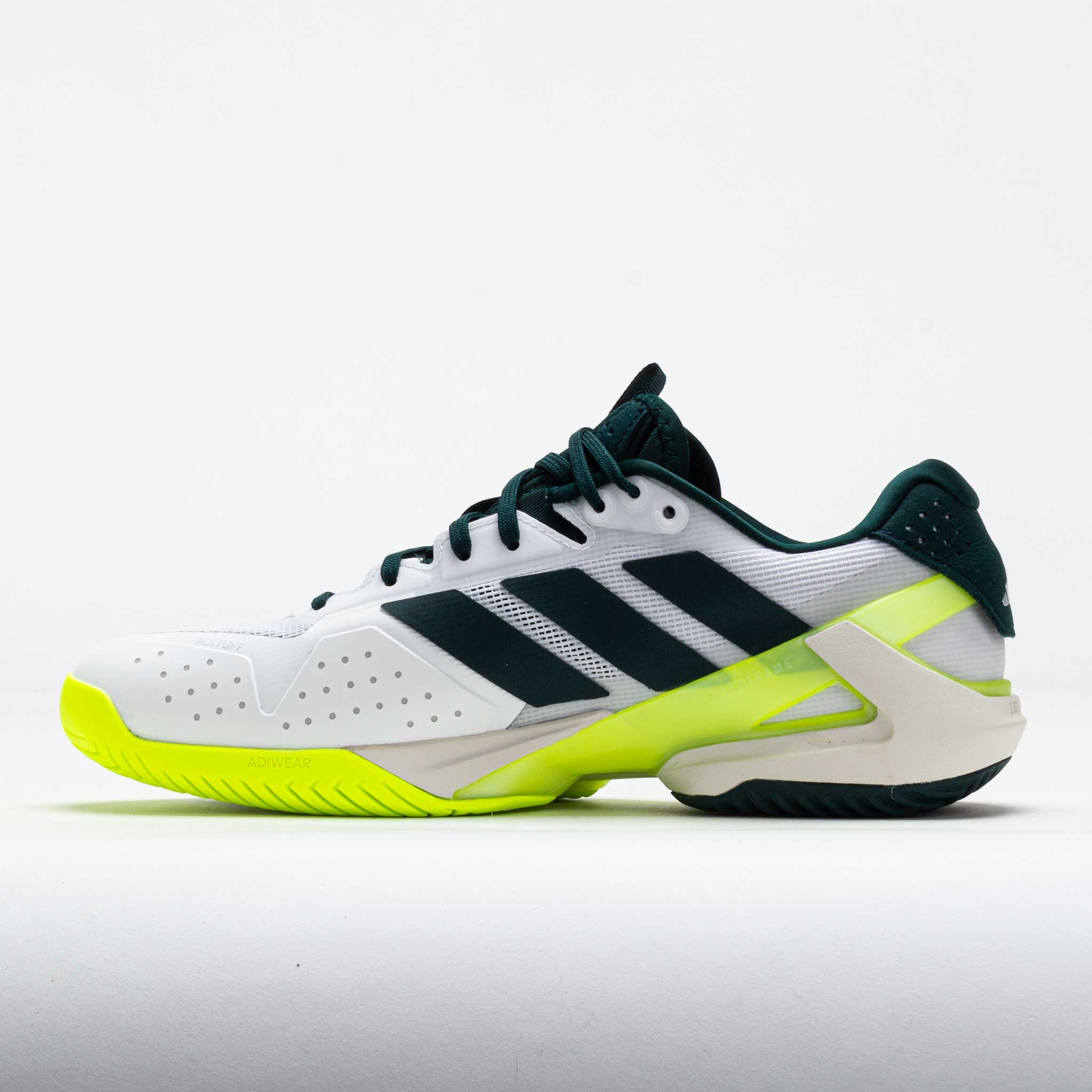 adidas Adizero Ubersonic 5 Men's White/Aurora Ivy/Lucid Lemon - 2