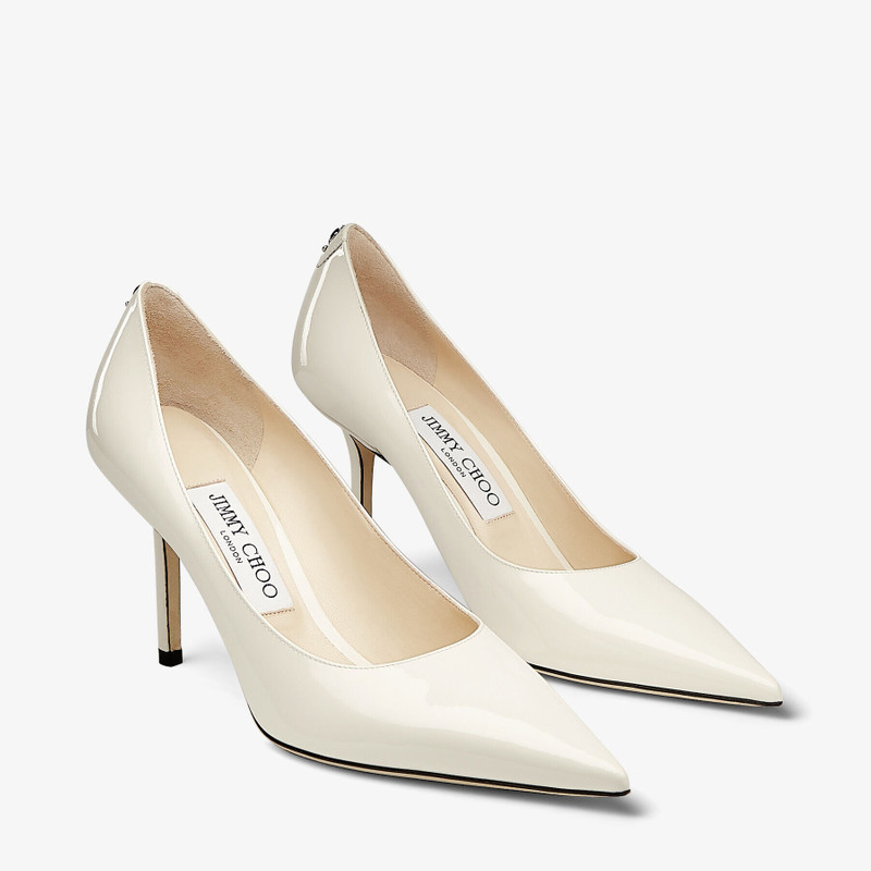 JIMMY CHOO Love 85
Latte Patent Leather Pumps with JC Emblem outlook