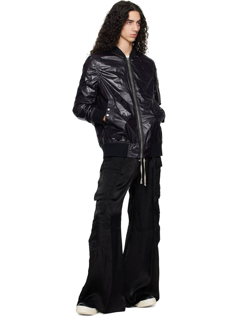 Rick Owens Black Temple Classic Flight Bomber Jacket outlook