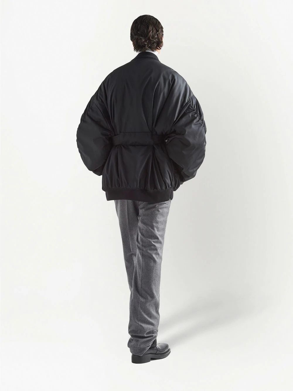 zip-fastening bomber jacket - 3