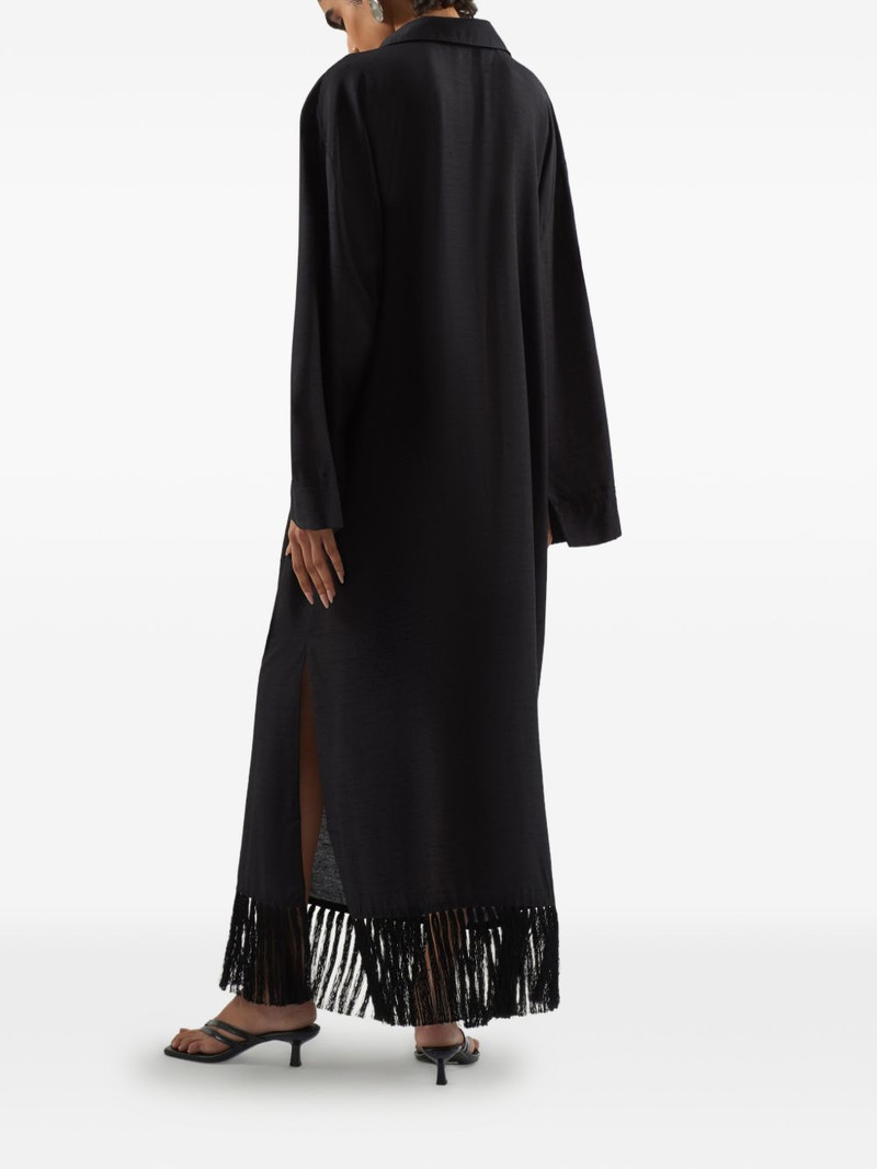 Bordighera fringed-hem maxi dress 3