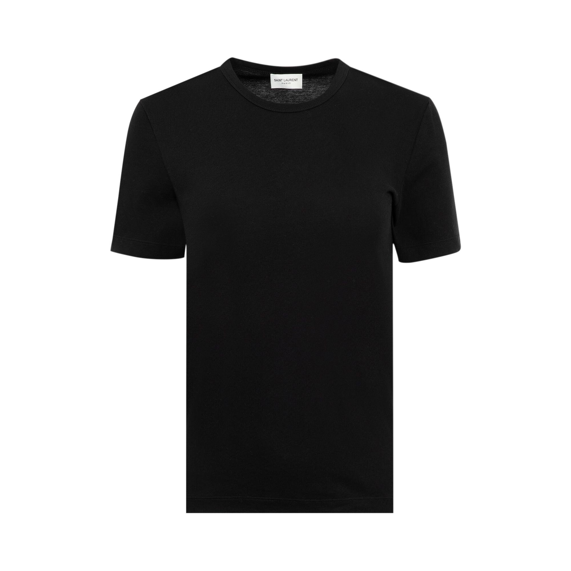 SAINT LAURENT Saint Laurent T Shirt Black REVERSIBLE