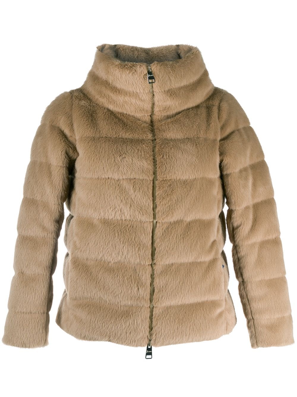 textured puffer jacket - 1