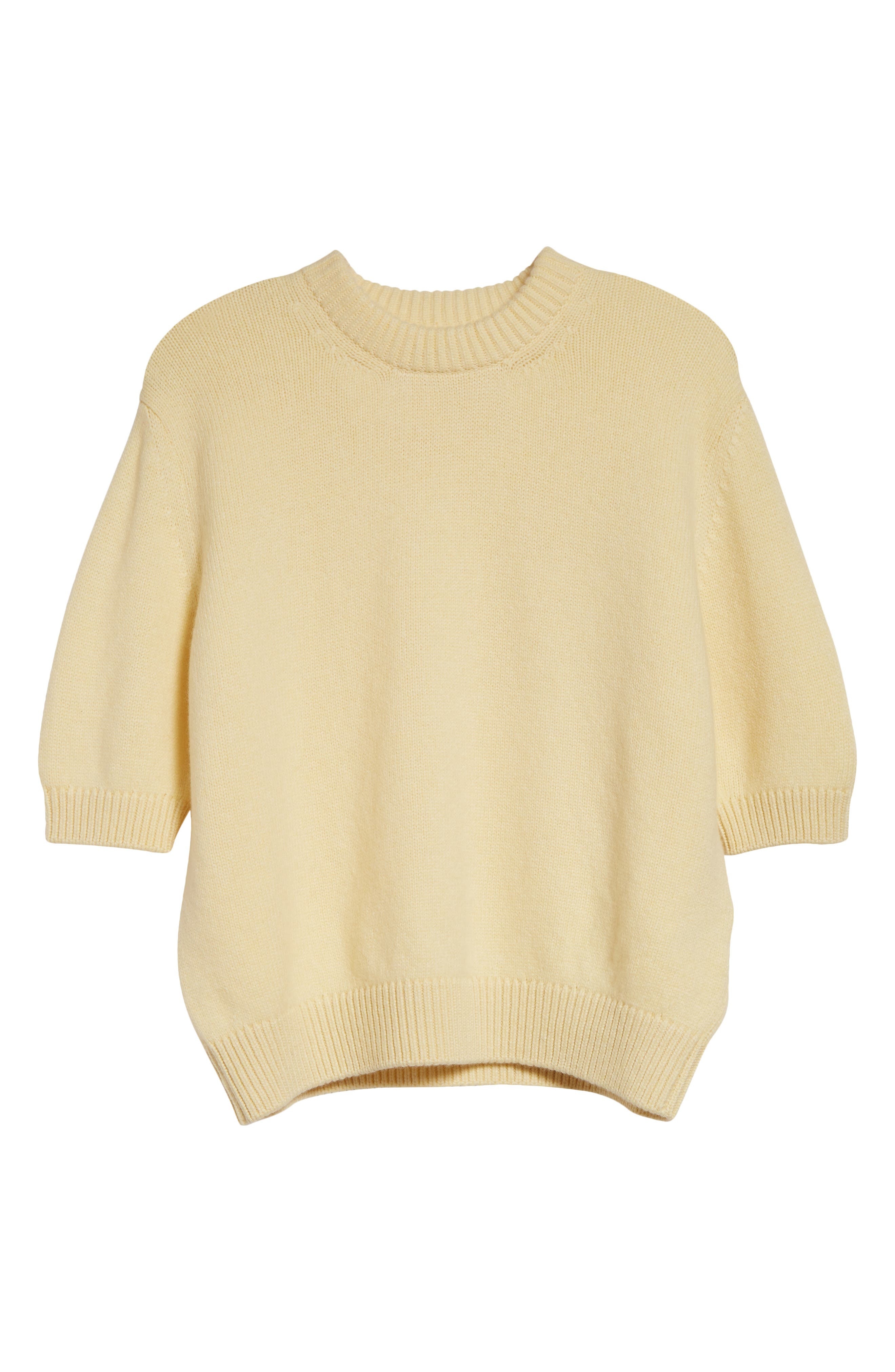 Khaite Davin Short Sleeve Cashmere Sweater in Zest at Nordstrom - 5
