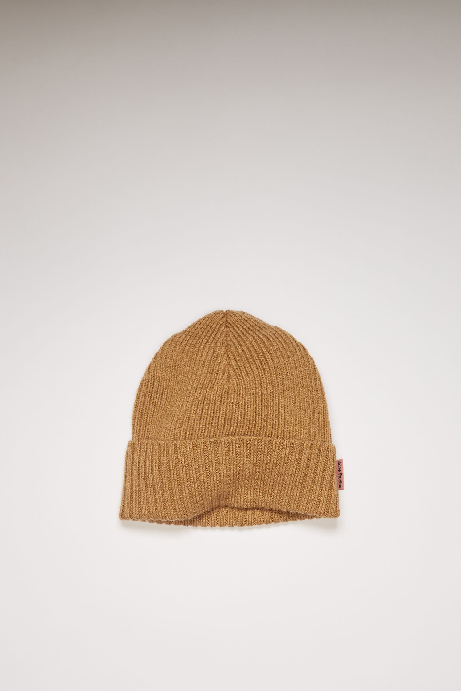 Ribbed beanie hazel beige - 1