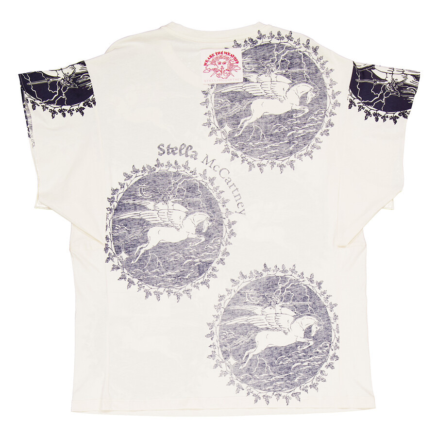Stella McCartney White Stamp Print Eco Warrior T-Shirt - 7