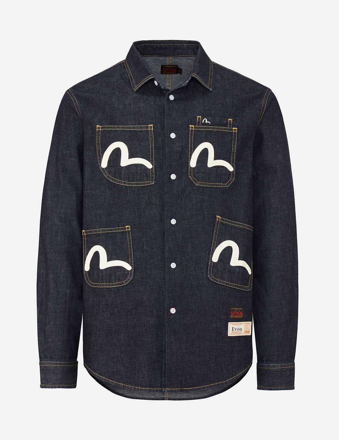 MULTI-POCKETS DENIM SHIRT - 1