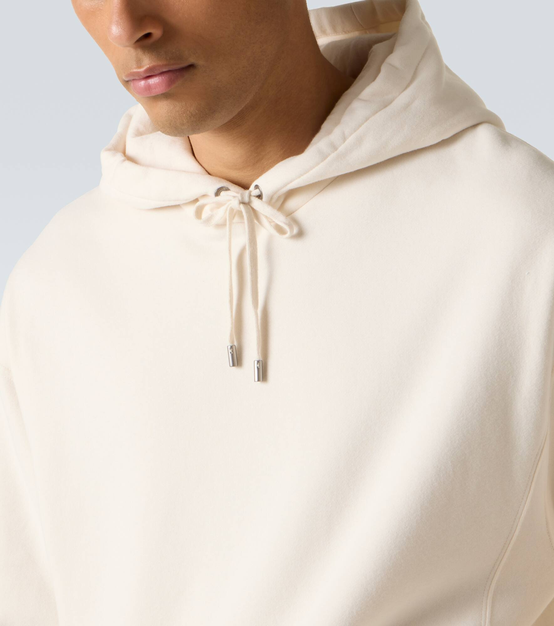 Cotton and cashmere jersey hoodie - 6