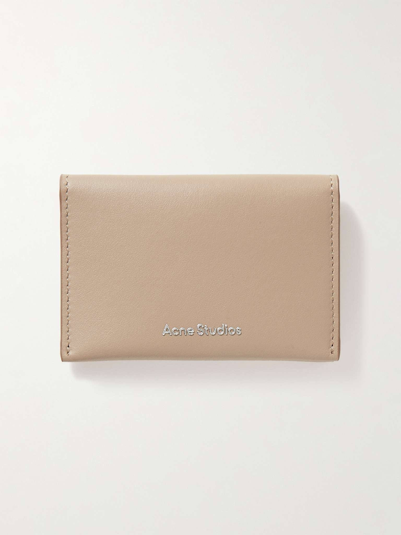 Logo-Print Leather Bifold Wallet - 1