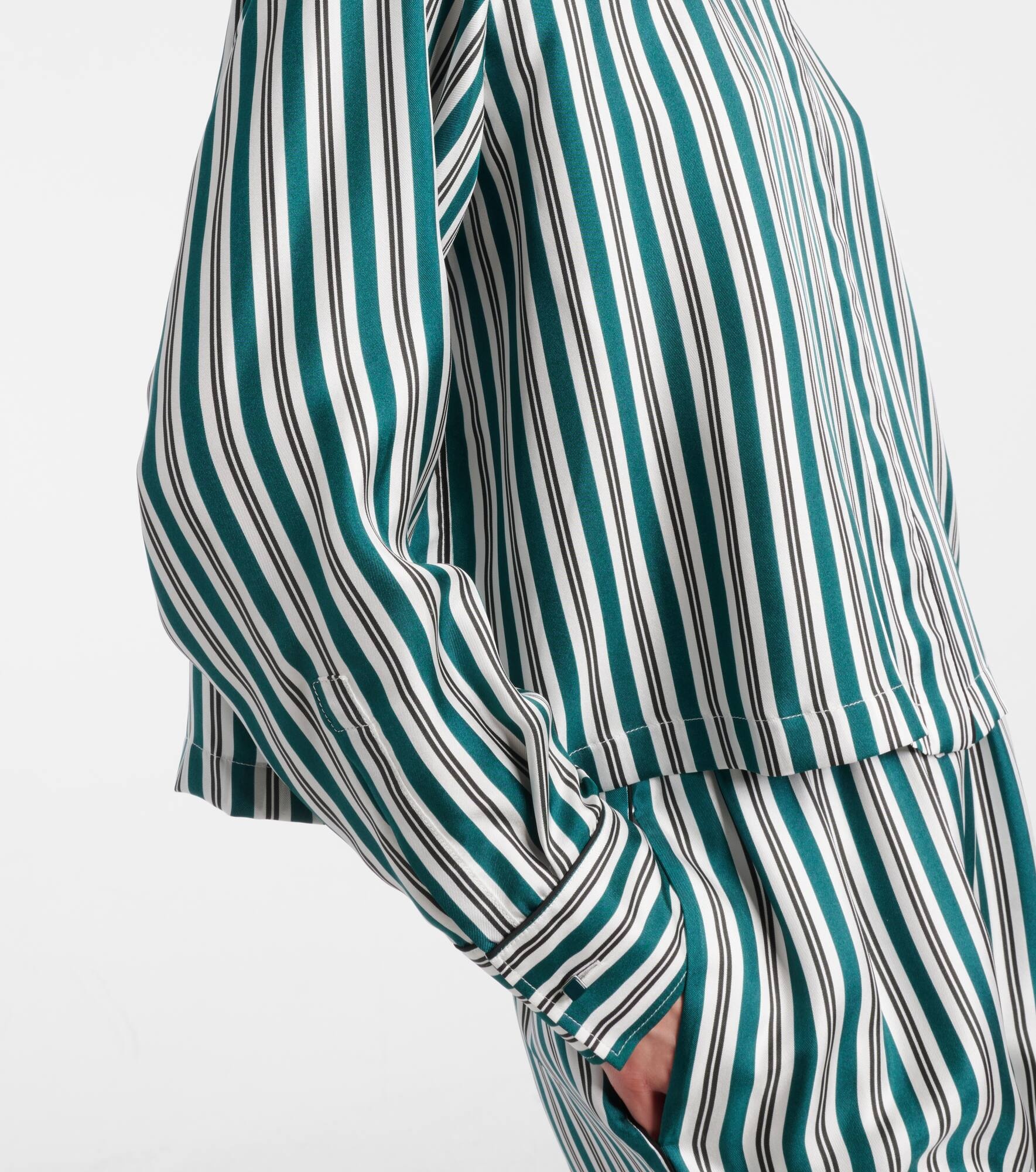 Brama striped silk shirt - 5