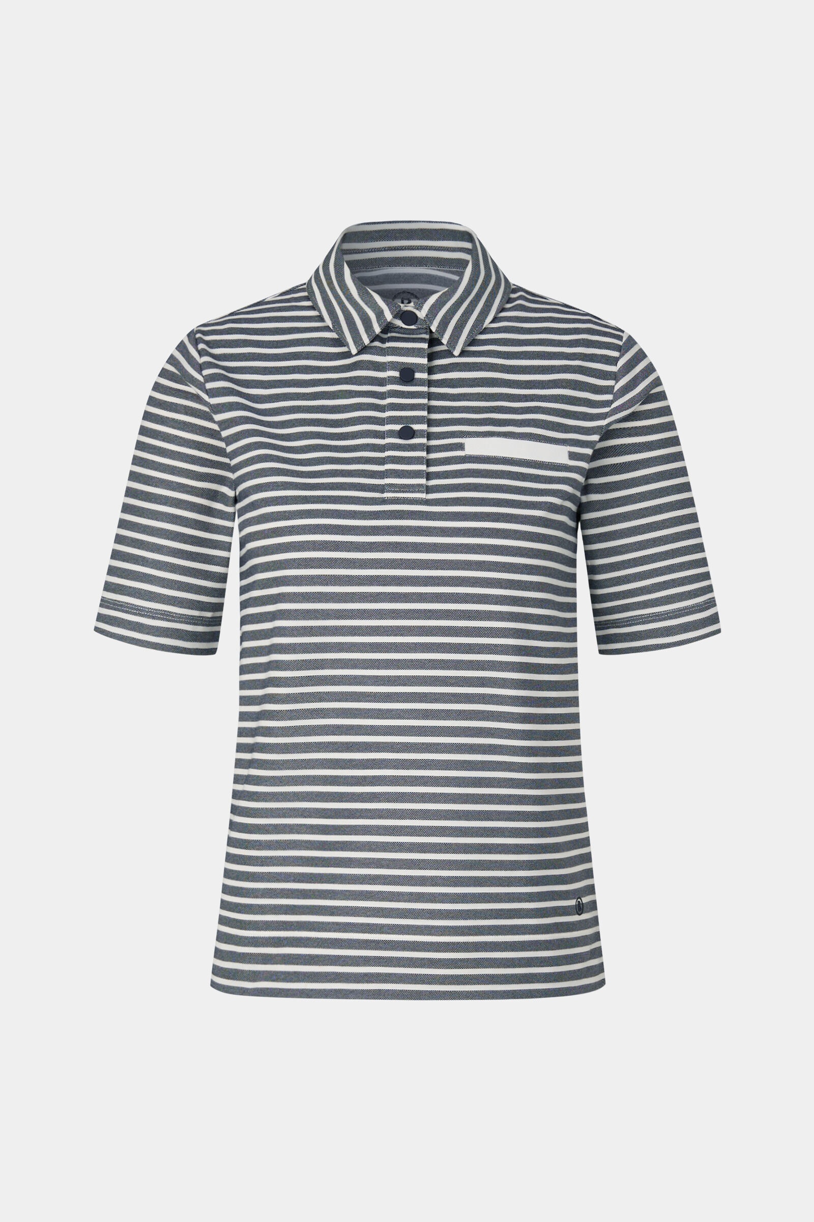 Peony Polo shirt in Navy blue/White - 1