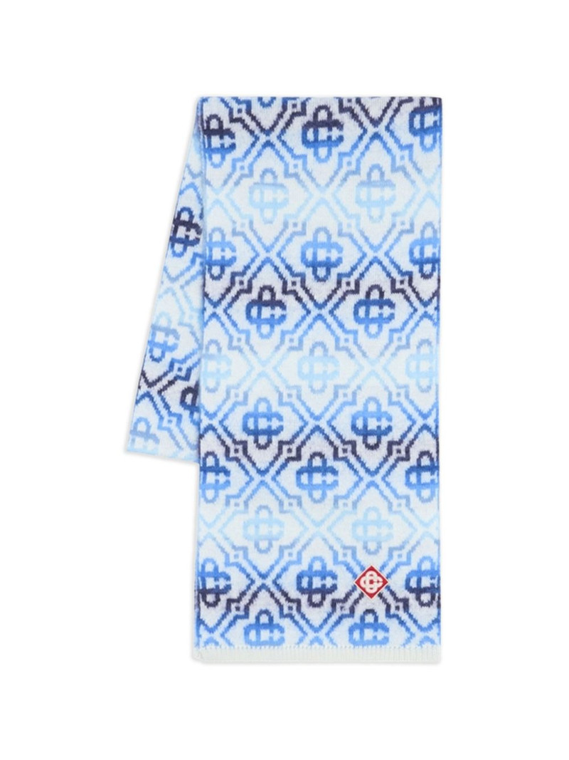 Space Dye Monogram scarf 1
