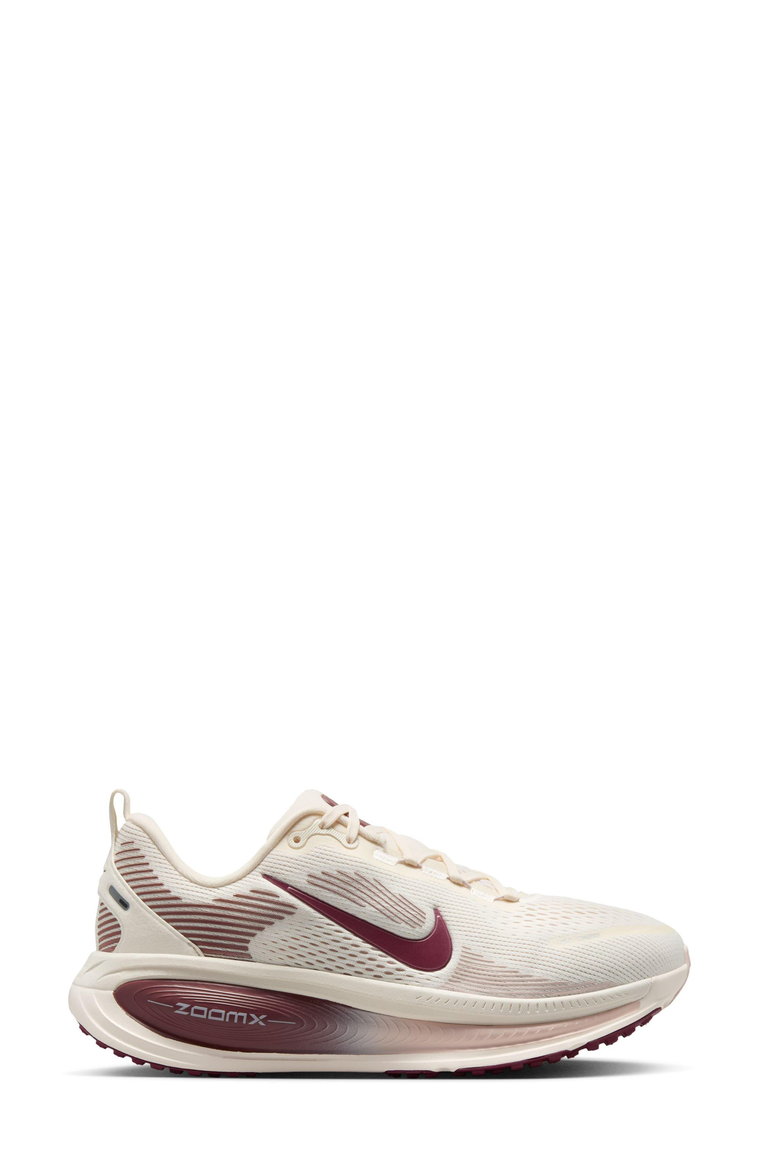 Nike Vomero 18 Running Shoe in Pale Ivory/Dark Red at Nordstrom - 2