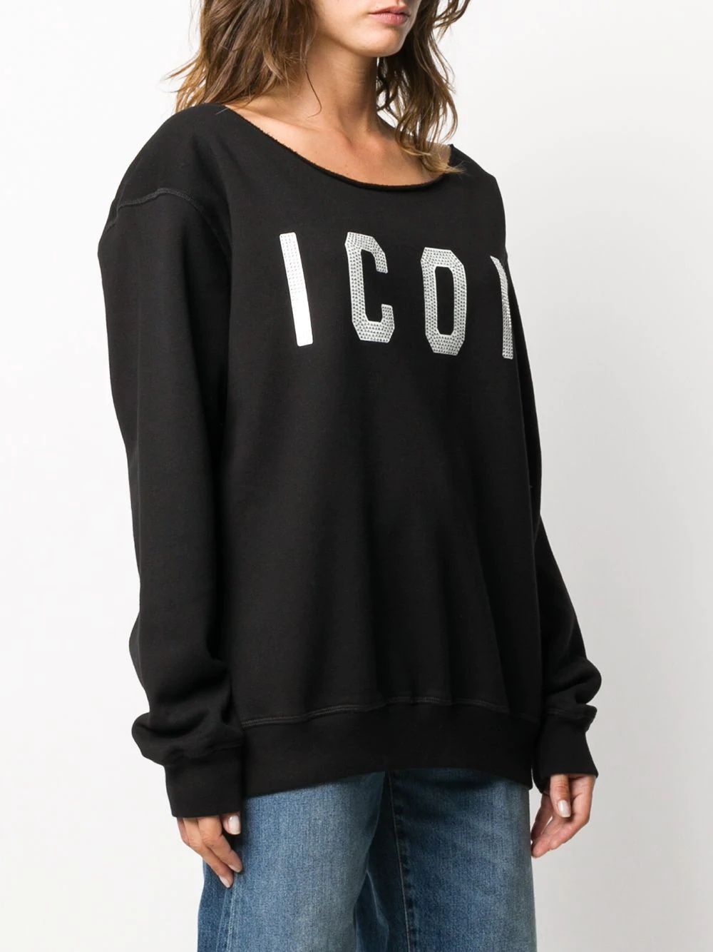 crystal-embellished ICON sweatshirt - 3