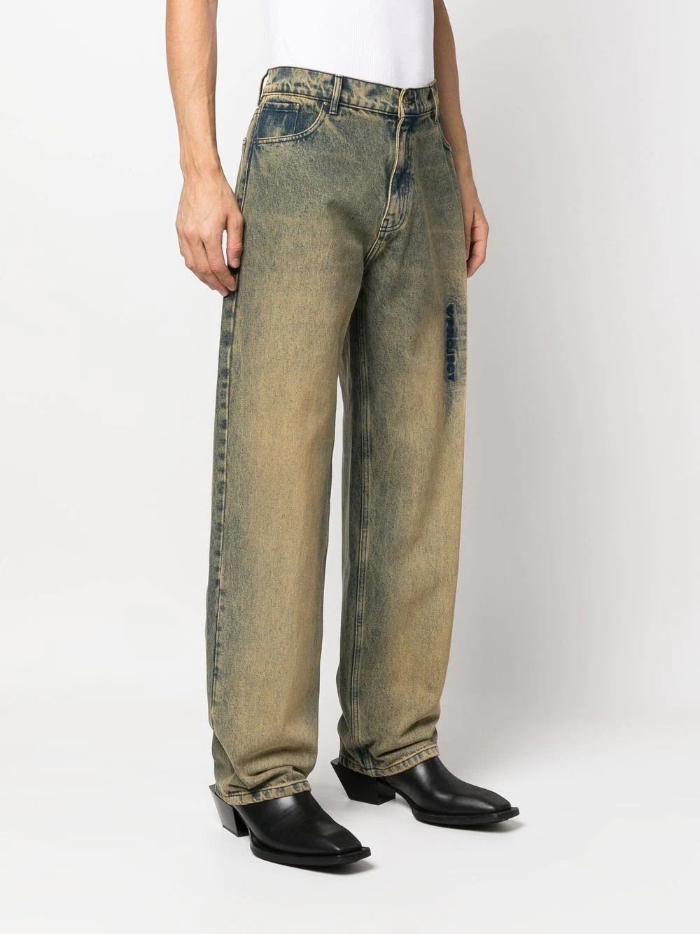 mid-rise straight-leg jeans - 4