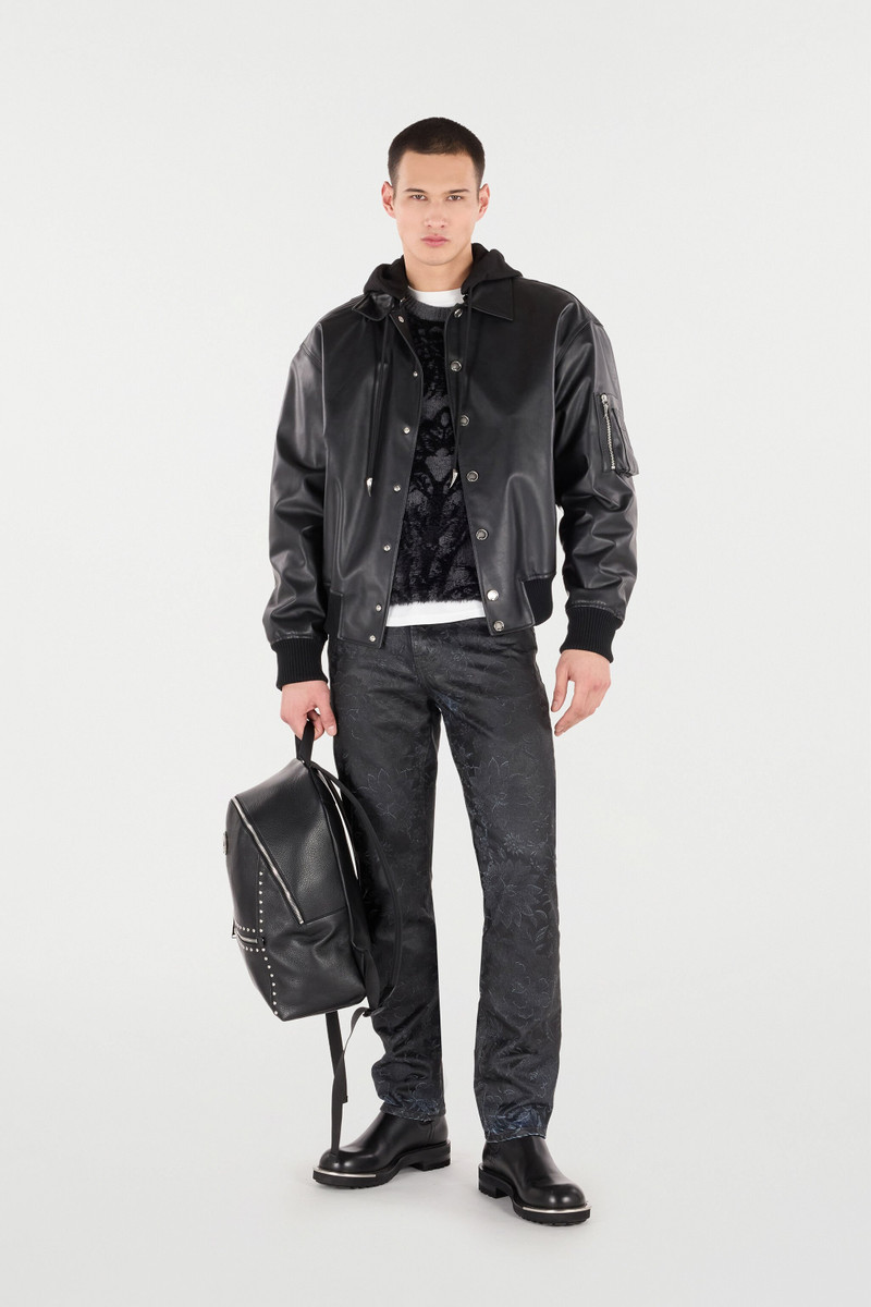 Roberto Cavalli Jeans With Floral Pattern And Discoloration outlook