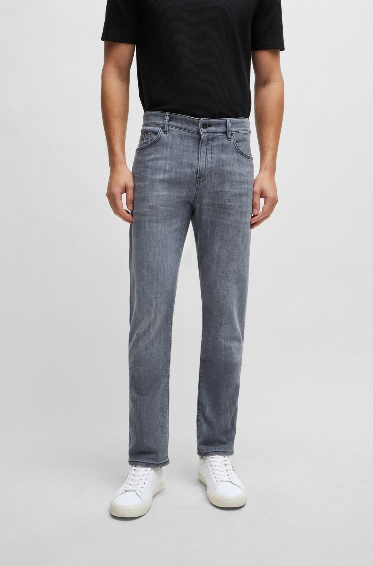 SLIM-FIT JEANS IN BLUE COMFORT-STRETCH DENIM - 2