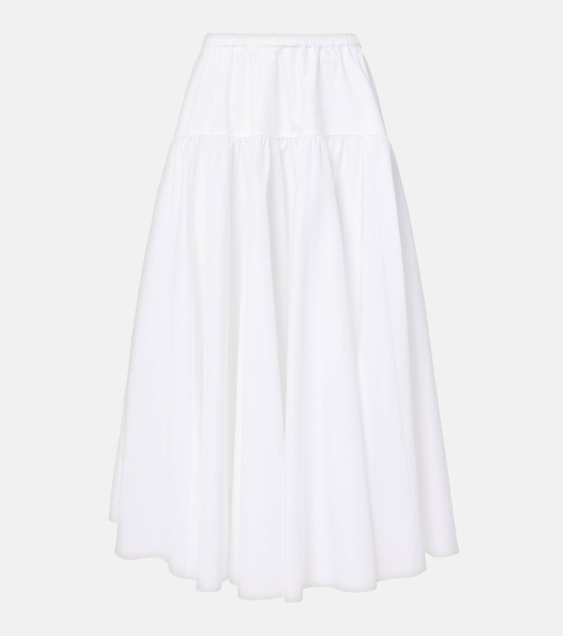 Cotton midi skirt - 1