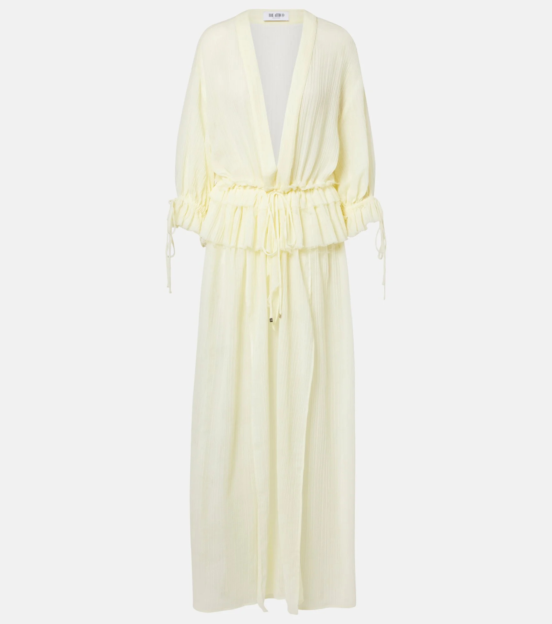 Ruffled cotton midi dress - 1